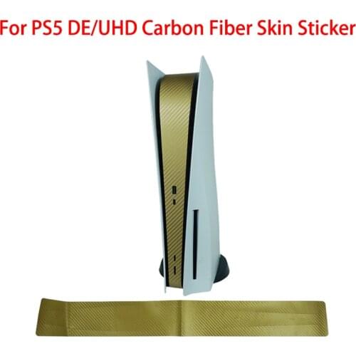Carbon Fiber skin sticker for PS5 DE/UHD Decal Cover for PS5 Console