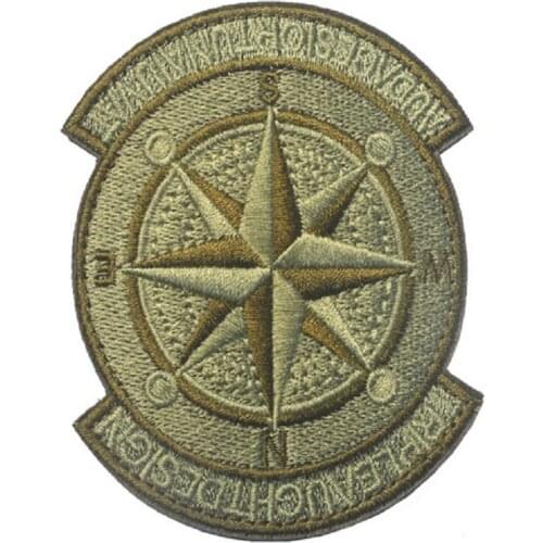 Compass Embroidery Patches Loop And Hook Patch