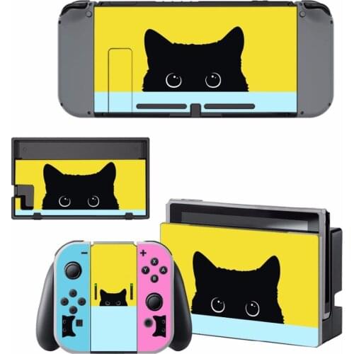 New small cat vinyl Decal Skin Sticker For Nintend Switch NS NX Console & Joy-con