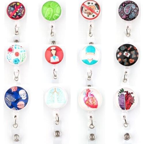 BH1600 Blinghero New Arrival Top Quality Retractable Doctor Nurse Badge Reel Fashion Cartoon cute Students ID Card Badge Holder