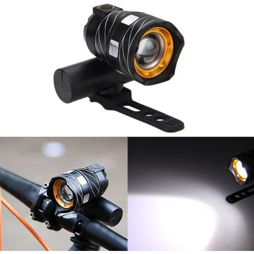 New 5000LM USB Dual Light Mountain Bike Headlight Outdoor Night Riding Bicycle