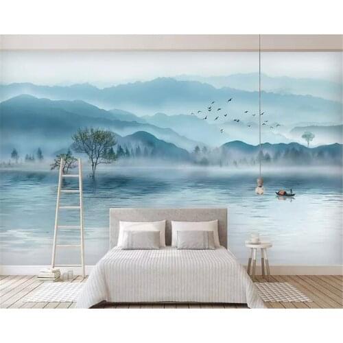 Beibehang Custom wallpaper mural Luxurious atmosphere Artistic Ink landscape forest New TV sofa backdrop wall 3d wallpaper tapet