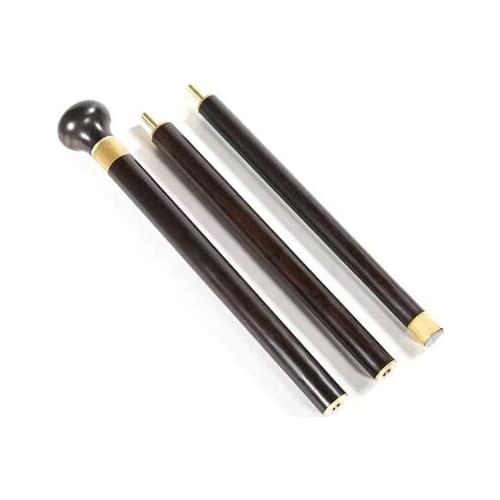 Stick Solid wooden cane antiskid crutches elderly Three Portable Crutches Ebony Purple Red Sandalwood Wood Gift for Respecting