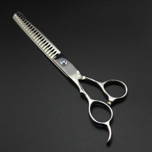 Left hand brand Professional Pet Thinning Scissor 7inch Japan 440C Dog Shear Grooming Tool Hairdressing Style barber tool