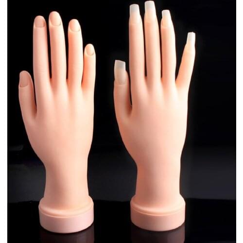 Prosthetic Fake Hands Model Nail Art Making Exercises Painting Tool Training Manicure For Beginner Practice Equipment
