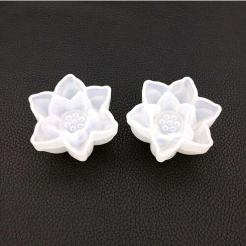Transparent Silicone Mould Dried Flower Resin Decorative Craft DIY Three-dimensional lotus Mold epoxy resin molds for jewelry