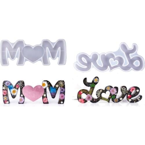 Letter Silicone Mold DIY Cake Chocolate Mold UV Resin Pottery Clay Jewelry Decoration Decoration Tools Kitchen Accessories