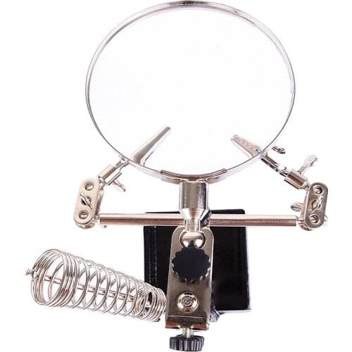 Welding Magnifying Glass Multifunctional Magnifier Hand Soldering Solder Iron Stand Holder Station Magnifier Welding Repair Tool