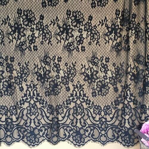 LASUI 1.5m\3 m high grade Eyelash French Lace Fabric wedding veil dress skirt curtain decoration accessories C0266