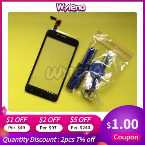Wyieno Black Touch Screen For Dexp Ixion X140 Sensor Screen Digitizer Touchscreen Glass Sensor Panel + tracking