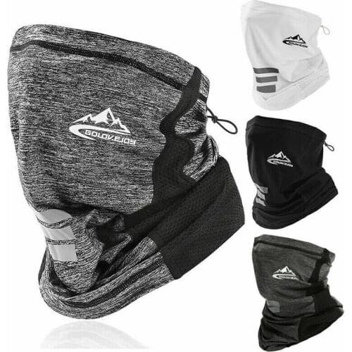 UV Protection Ice Silk Face Cover Neck Tube Outdoor Sports Headwear Bandana Scarf Breathable Hiking Scarf Neck Gaiter