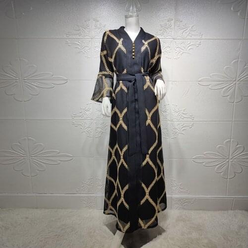 Kaftan Abaya Dubai Turkish African Dresses Women Islam Muslim Dress Caftan Marocain Djellaba Robe Longue Femme Musulmane wy87