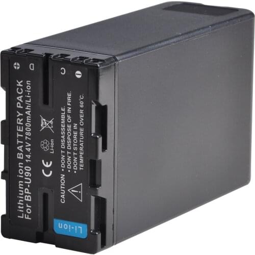 1Pc BP-U90 7800mAh U60/U65/U30 Rechargeable Li-ion Battery for SONY PMW-100 PMW-150 PMW-160 PMW-200 PMW-EX1 PMW-EX3 PMW-F3