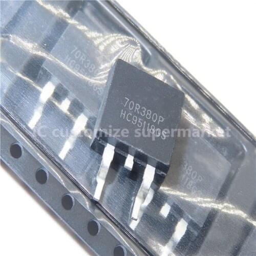 10PCS/LOT 70R380P MME70R380P TO-263 750V 11A SMD Triode