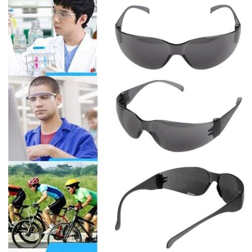 50% HOT SALES！！Black Eye Plastic Protective Safety Riding Goggles Glasses Work Lab Dental