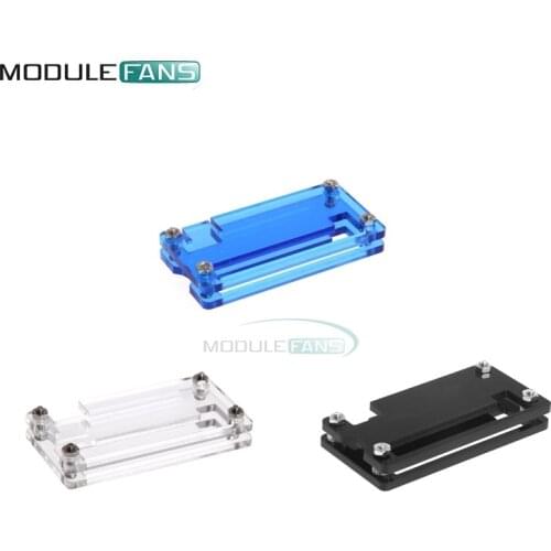 Acrylic Case Shell Box Transparent Blue Black Color Acrylic Protection Box With Metal Screws And Nuts
