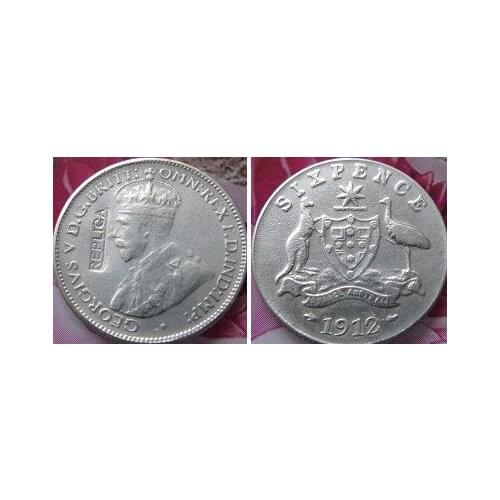 Australia six pence 1912 copy coins