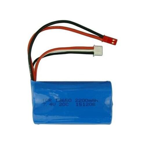 Free shipping 7.4V 2200mAH 20C JST 18650 Remote control model aircraft helicopter high rate battery lithium ion battery pack