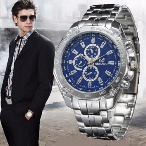 Stainless Steel strip Male Watches Ceasuri Men Watch Three dial Top Trendy Dress Saat Business Fashion Clock Relogio Masculino