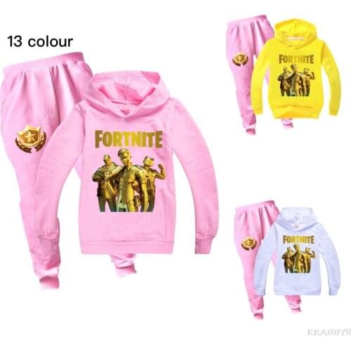 Fortnite Cartoon Clothing For Children Fashion Baby Clothes Set Autumn Long Sleeve Kids Clothes 2 - 15 Years