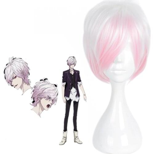 DIABOLIK LOVERS Cosplay Wigs Sakamaki Subar Cosplay Wigs Heat Resistant Synthetic Anime Cosplay Wig Halloween Carnival Party Wig