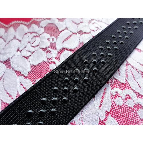 25mm elastic silicone gripper webbing for your horse wearing bag belt shoes extra grip non slip garment girth leg strap bridle