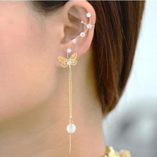 Elegant butterfly shaped butterfly earrings butterfly flying tassel earrings for elegant jewelry with alloy womens tassels
