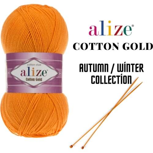 Alize Cotton Gold, Crochet Yarn, Knitting Yarn, Baby Yarn, Acrylic Cotton Yarn, Yarn for Crocheting Wool, Turkish Yarn