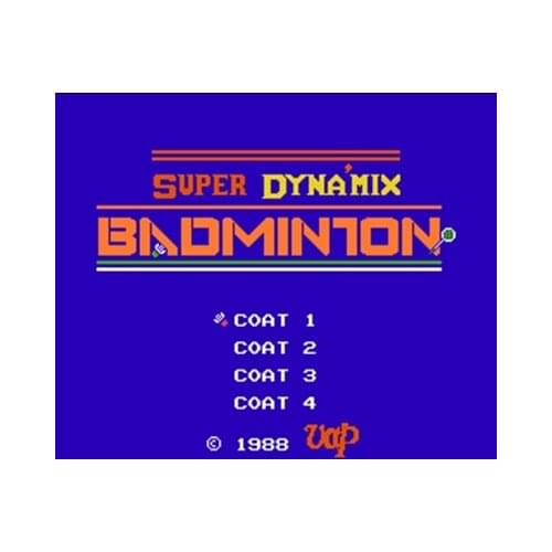 Super Dyna mix Badminton Region Free 60 Pin 8Bit Game Card For Subor Game Players