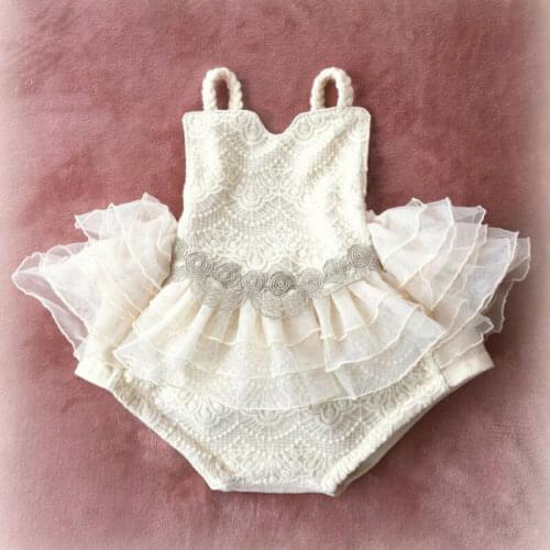 Newborn Baby Toddler Girl Princess Bodysuits Dress Wedding Party Tutu Romper Pageant Birthday Party Clothes