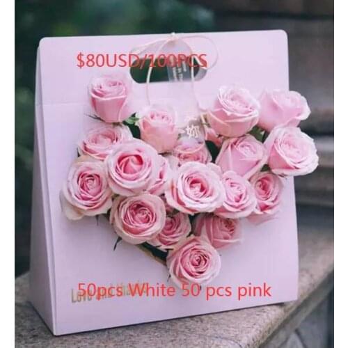 Kraft box white 300 PCS Black 300 pcs Pink 200 pcs Brown 200 pcs handle box white 50 pcs Pink 50 pcs clip round 200 heart 200