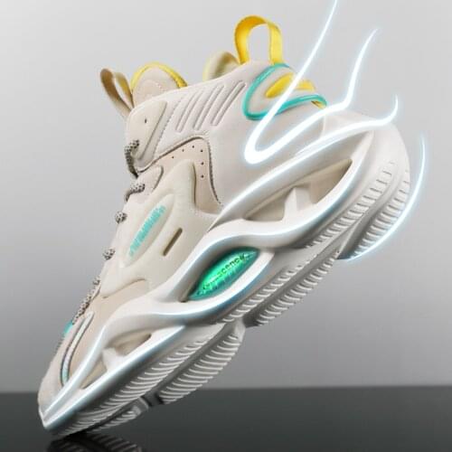 New Blade Running Sneakers Men Trending High Top Sport Boots Male Jogging Damping Cool Black Athletic Shoe Boy Casual Zapatillas