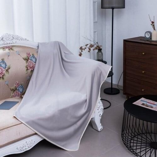 Summer Cold Air-conditioned Blanket Office Nap Cover Cold Feeling Ice Silk Blanket Nap Blankets Blankets For Beds
