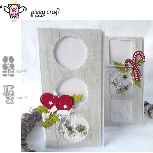 Piggy Craft metal cutting dies cut die mold Christmas gloves cane Scrapbook paper craft knife mould blade punch stencils dies