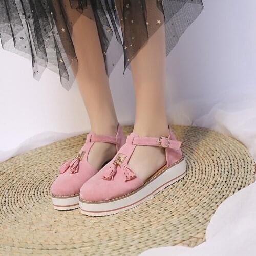 Fashion Tassel Platform Sandals Womens Bag Heel Summer Shoes New Womens Casual Sandals Womens Shoes Womens Sandals