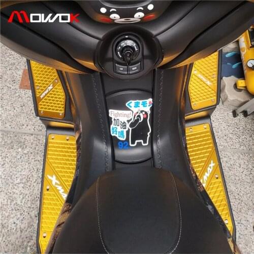 Motorcycle Accessories High Quality CNC logo Foot Pegs plate Footrest Step pad For YAMAHA XMAX 250 X-MAX 300