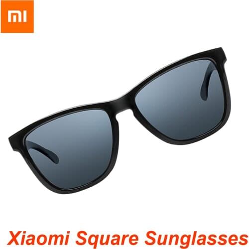 100% Xiaomi Mijia TAC Classic Square Sunglasses for man & woman Polarized lens One-piece design Sports Driving Sunglasses