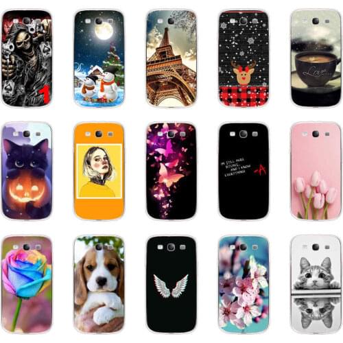 Soft TPU Silicone Case For Samsung Galaxy S3 Case Cover i9300 Case for Samsung S3 Case Silicone Cover Cat
