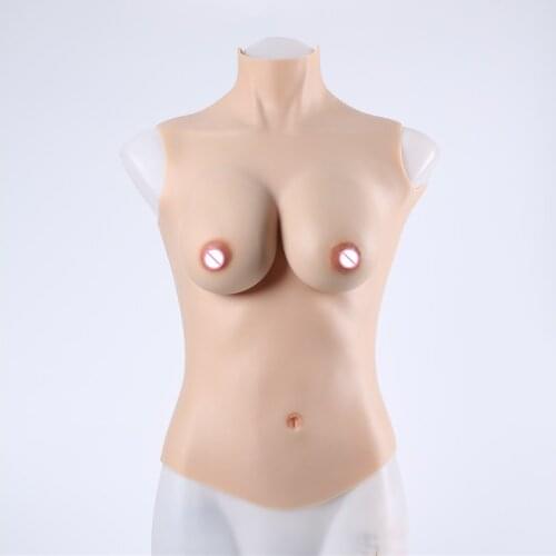 NEW transgender crossdresser artificial silicone fake breast forms C Cup male to female Realistic crossdressing False Boo