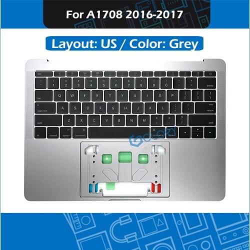 New A1708 Top case Space Grey For MacBook Pro Retina 13" A1708 Topcase with US Keyboard 2016 2017 MLL42 MPXQ2