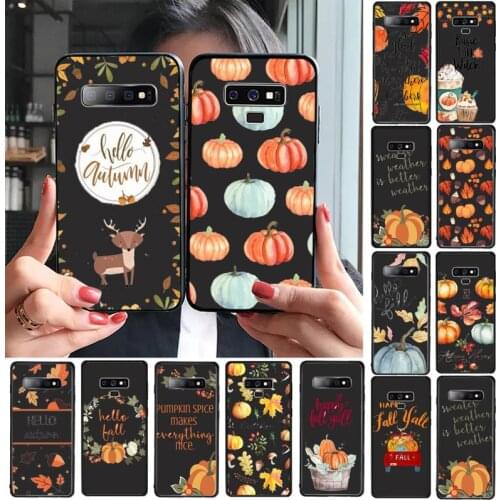 Fall Inspired Pumpkin leaves autumn Phone Case for iphone 11 12 Samsung A S 51 71 10 21 70 30 20 S Pro max x 5G Soft silicone