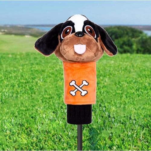 Plush Animal Puppy Golf Club Head Cover Headcover Protector Replacements Sleeves Cover for Professional Golfer Accessories