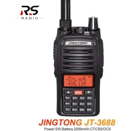 JINGTONG JT-3688 5W 2000mAh Walkie Talkie rádio 10km Two Way Radio Station Woki Toki 1PC ham radio yaesu hf transceiver vhf tyt