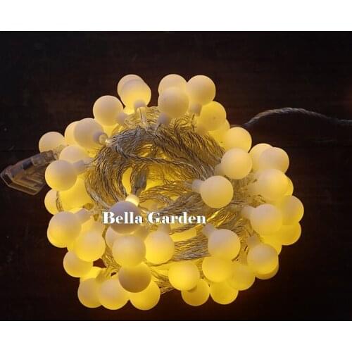 220/110V 10M 100 LED Cherry Ball String Lights Holiday Wedding Christmas Outdoor Garland Home Decoration Night lamp Fairy Lights