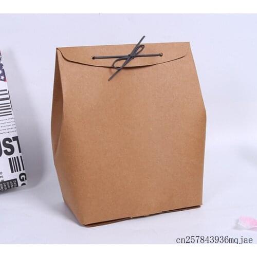 100Pcs Candy Box with Handle Food Cake Candy Packaging Gift Boxes 18*11.5*24.5cm