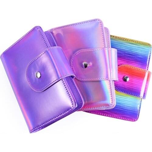 20 Slots Nail Art Stamping Image Plate Case Nail Art Plate Organizer Holder Bag 14.5x11.5 cm