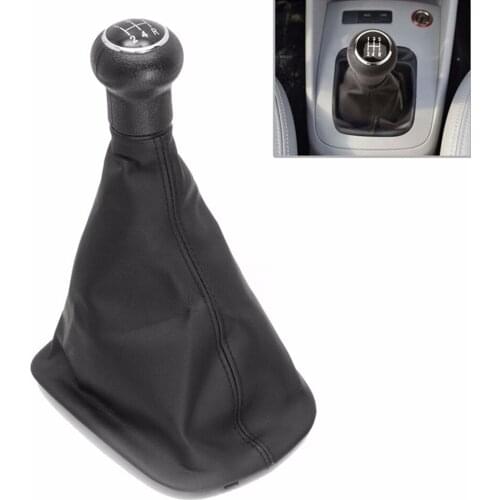 5/6 Speed Manual Car Gear Shift Knob Lever Gaiter Boot Cover Collar for PASSAT B5 1998 1999 2000 2001 2002 2003 2004 Car Styling