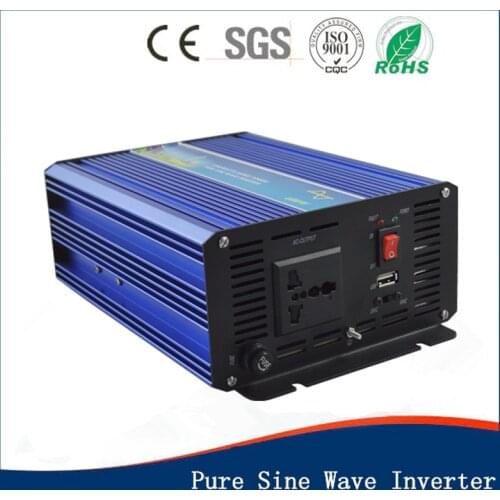 600W Pure Sine Wave Inverter High Frequency Converter 12v 24v 48v to 100 110 120 240 230 220v LED Display