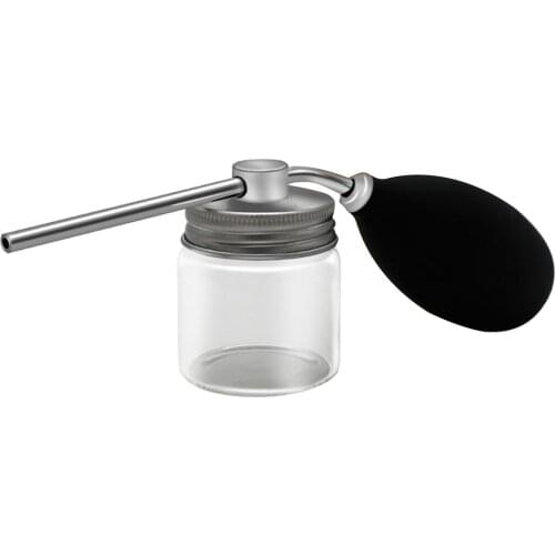 Powder Spray Bottle, Refillable Hair Fiber Applicator Talc Powder Blower Puffer for Hair Salon or Home Use