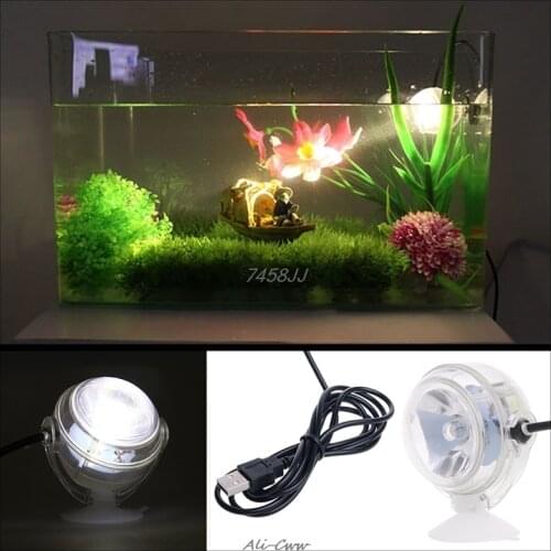 Remote Control Colorful RGB Led Aquarium Fish Tank Submersible LED Spotlight Lighting Underwater Lamp EU Plug 110-240V DropShip
